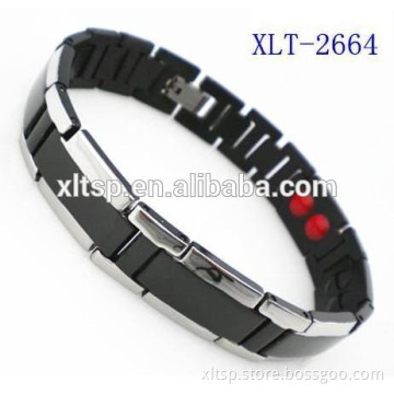 2016 good health germanium titanium stainless steel bracelets for men